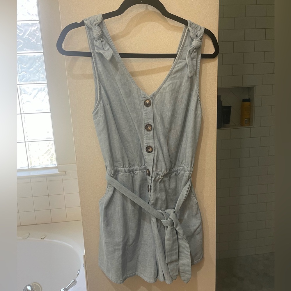 Denim Romper